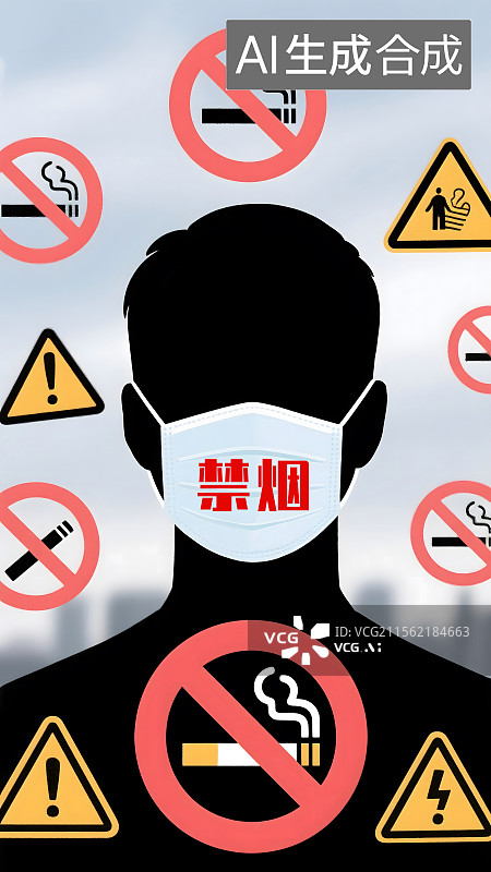 【AI数字艺术】世界无烟日海报图片素材