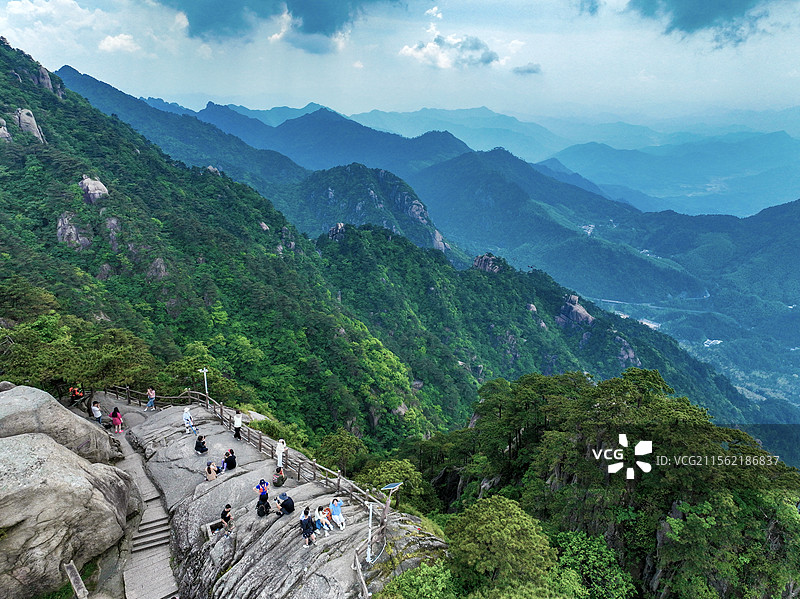 雄奇险秀的九华山+安徽省池州市青阳县九华山风景区-天台景区图片素材