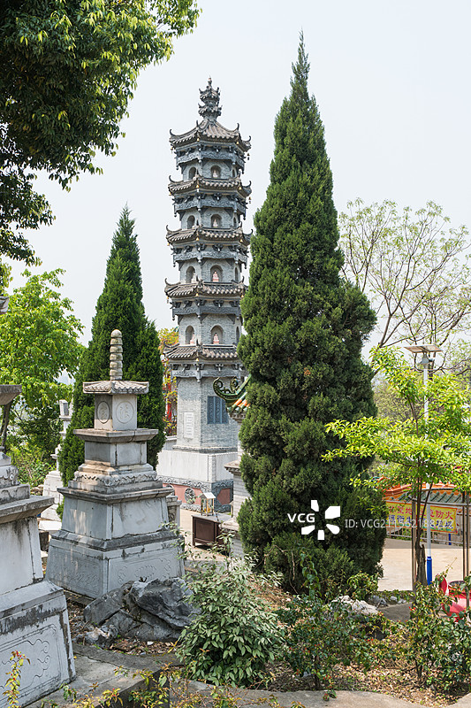 柳州西来寺塔林图片素材