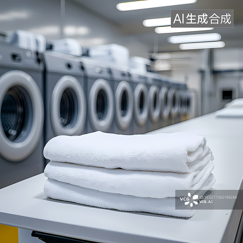 【AI数字艺术】洗衣工厂洗衣店图片素材