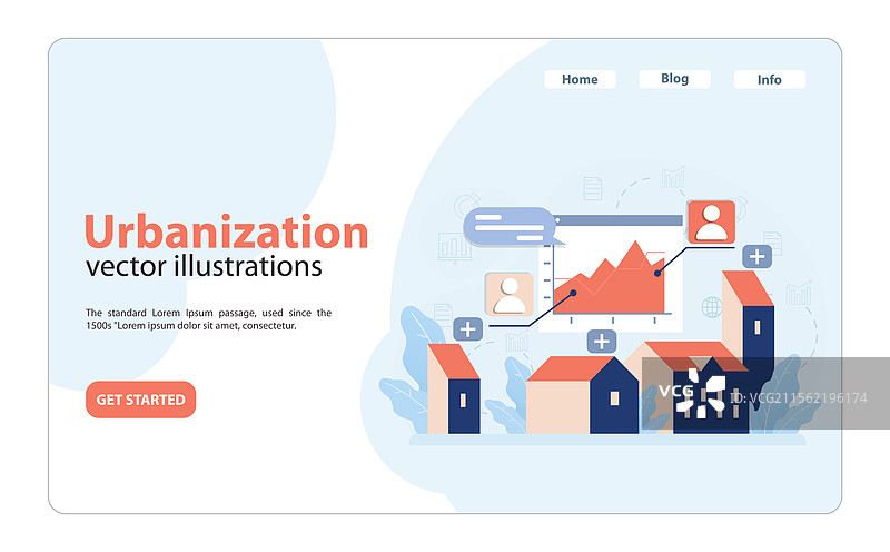 城市扩张与数据驱动的增长图片素材