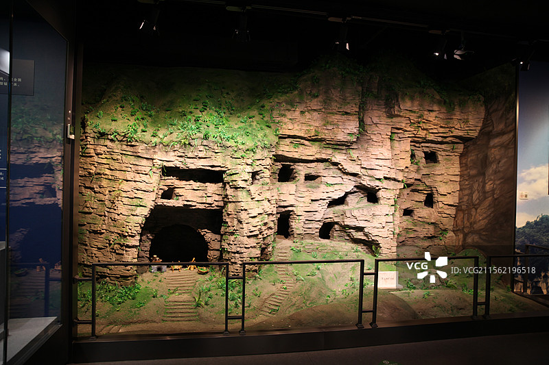 贵州省地质博物馆展厅图片素材