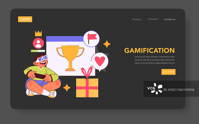 互动参与扁平化设计图片素材