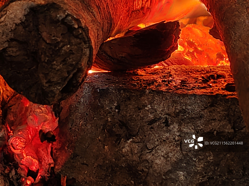 柴炭火图片素材