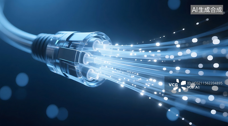 【AI数字艺术】高科技电缆接头图片素材