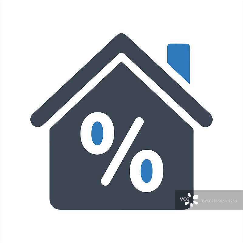 物业价值抵押贷款利率图标图片素材