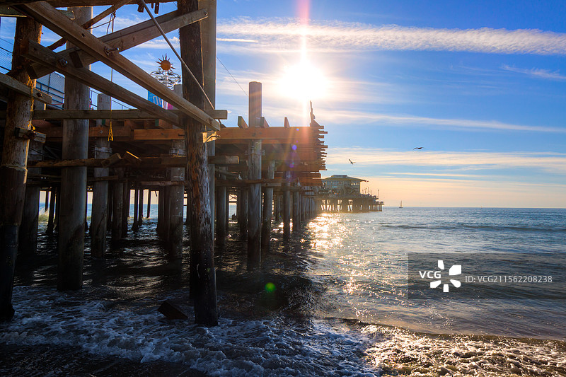 游乐感的海滩图片素材