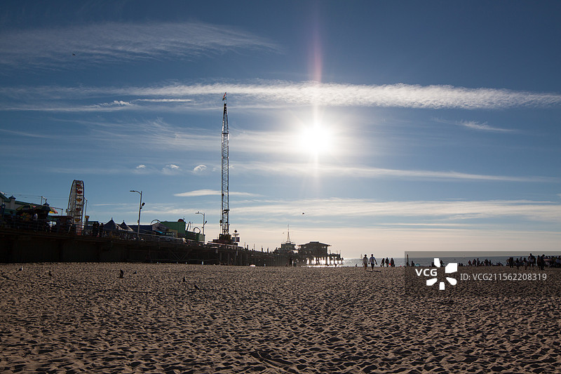 游乐感的海滩图片素材