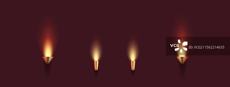 一组发光的金色剧院壁灯图片素材