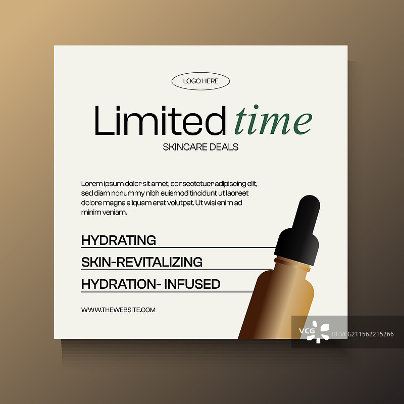 美容化妆品的社交媒体帖子图片素材