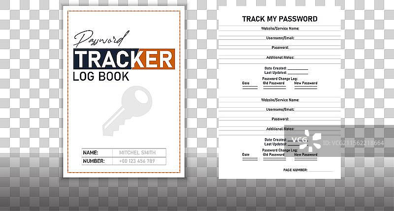 密码追踪日志本 极简设计图片素材