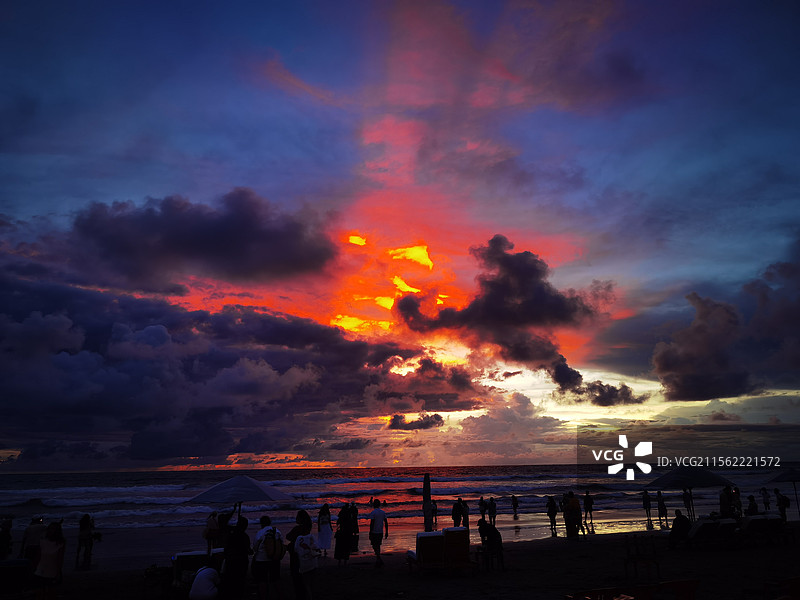 印度尼西亚巴厘岛水明漾海滩风景图片素材