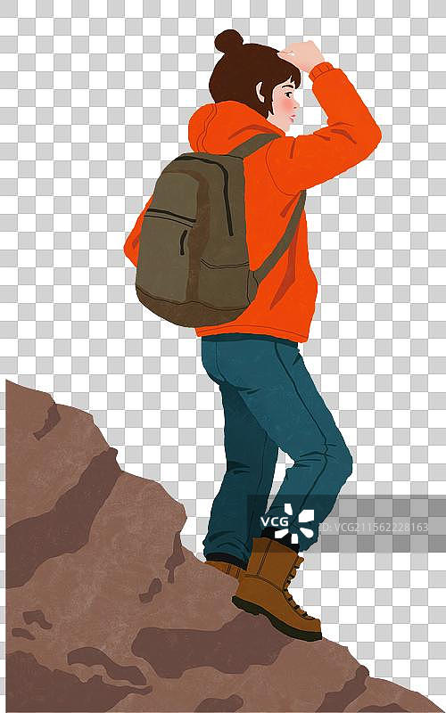 登山 眺望图片素材