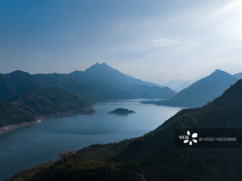都江堰紫坪铺水库图片素材