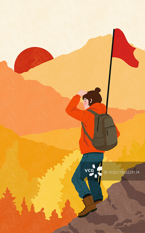 郊游 登山 徒步图片素材