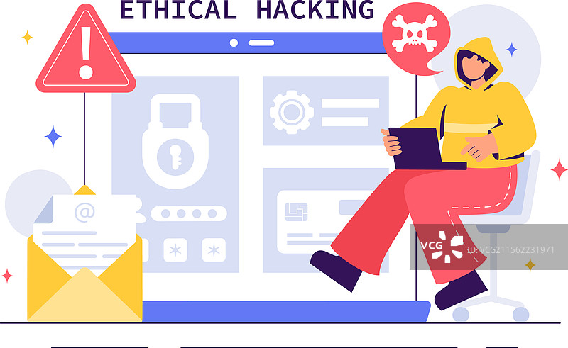 道德黑客，开发者正在练习图片素材