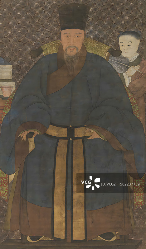 服饰文化，明代男性画像图片素材