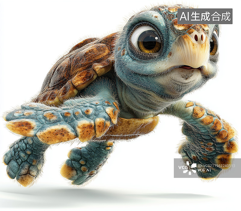 【AI数字艺术】乌龟海龟单个元素图片素材