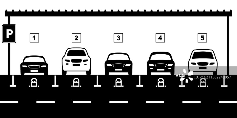 停车栏杆图片素材
