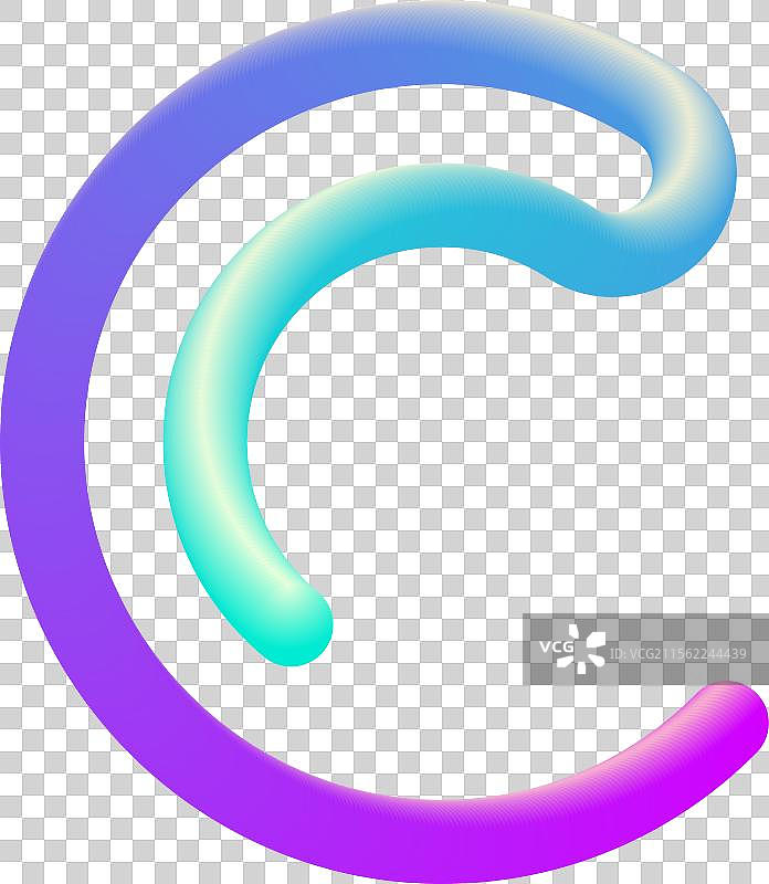 立体字母字体，来自体积管状设计图片素材