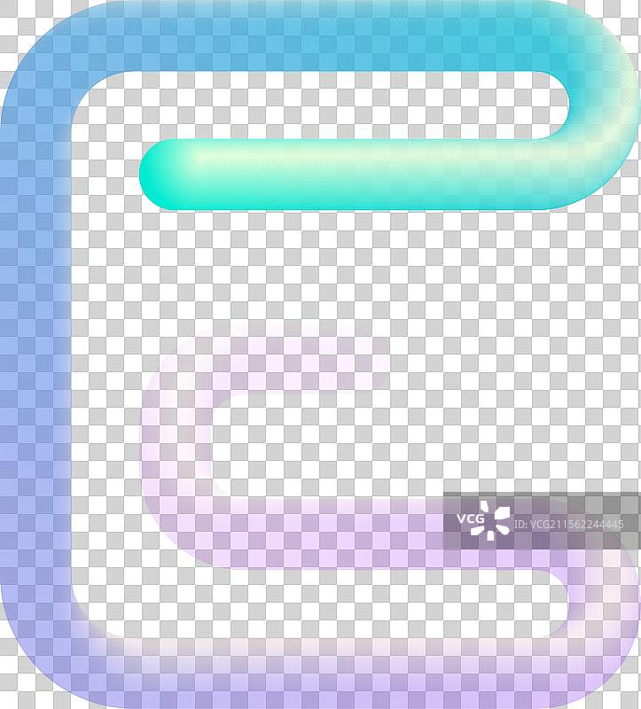 立体字母字体，采用管状设计图片素材