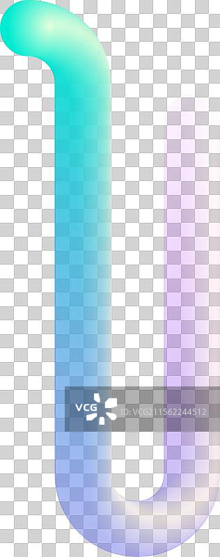 立体字母字体，采用管状设计图片素材