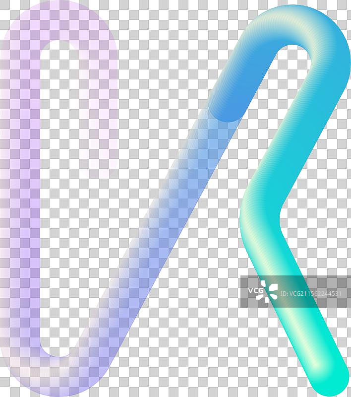 立体字母字体，来自体积管状设计图片素材