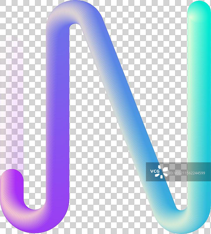 立体字母字体，来自体积管状设计图片素材