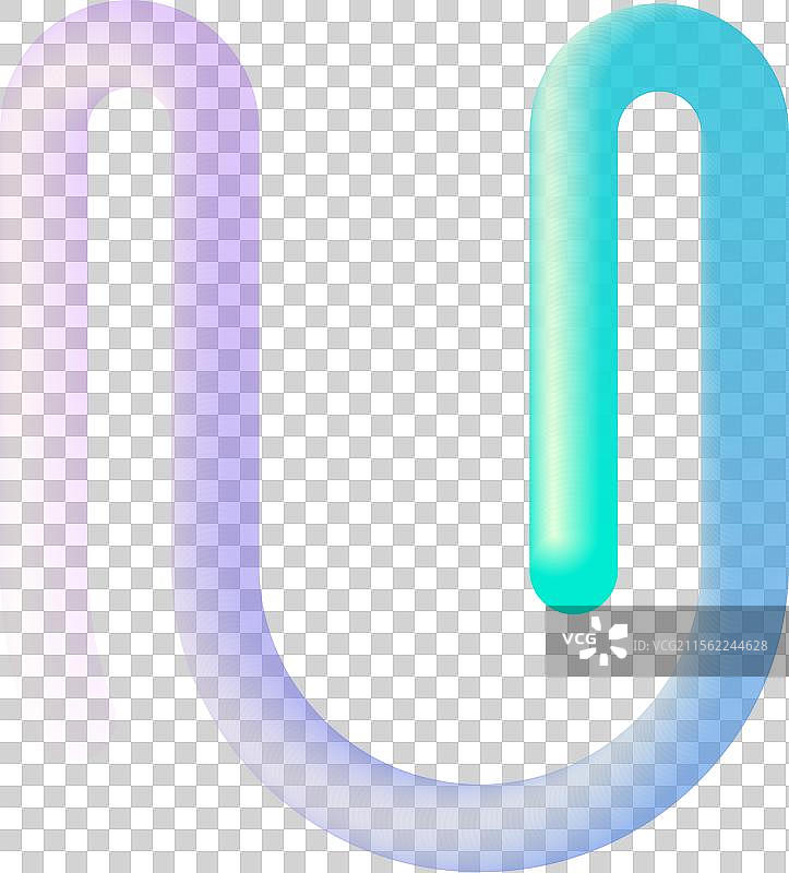 立体字母字体，采用管状设计图片素材