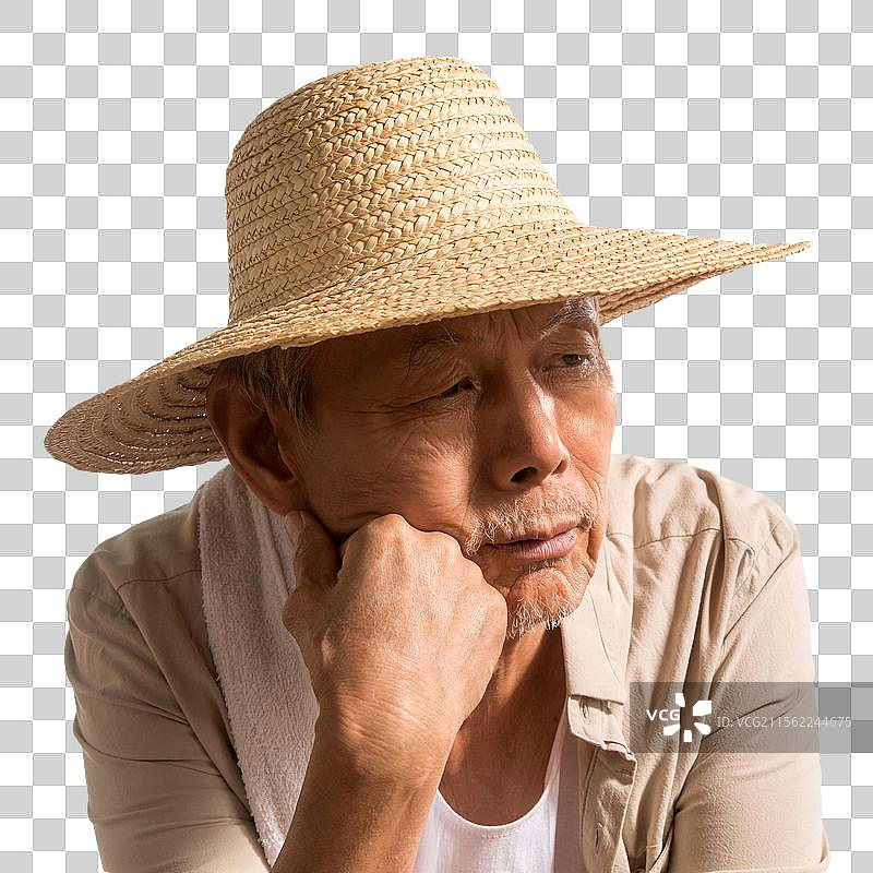 老农民肖像图片素材