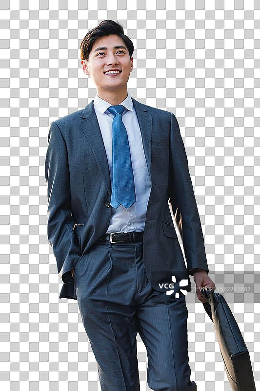 在户外行走的商务男士图片素材