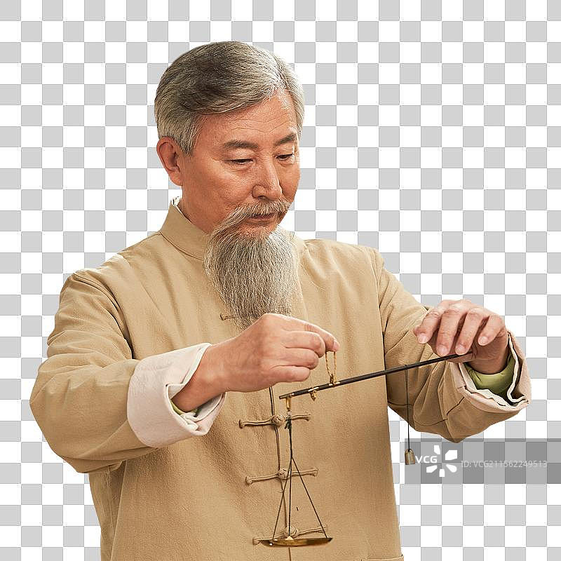 老中医称中药图片素材