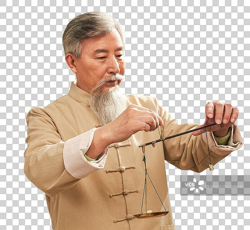 老中医称中药图片素材