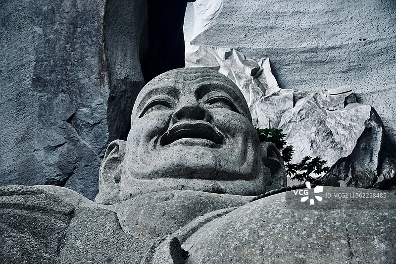 温岭长屿硐天石佛图片素材