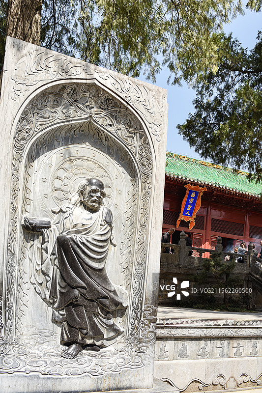 嵩山少林寺西方圣人大殿全景图片素材