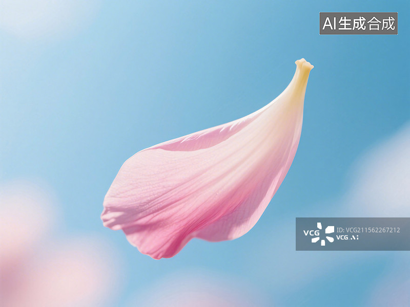 【AI数字艺术】飘舞的花瓣，梦幻色调图片素材