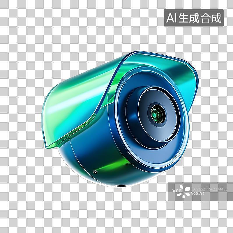 【AI数字艺术】三维立体科技感监控视频图片素材