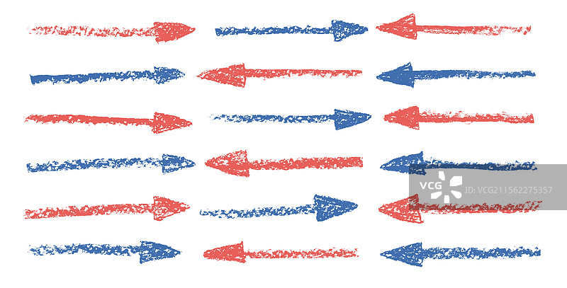 直线细箭头用木炭绘制图片素材