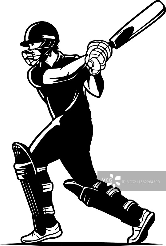 击球手挥棒的剪影设计图片素材