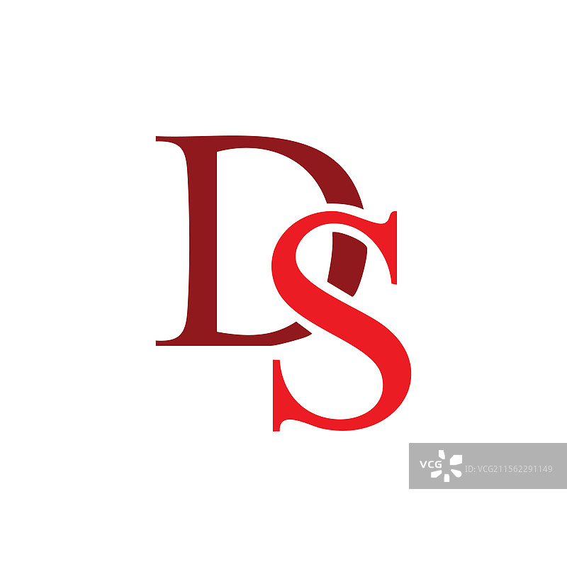 ds或sd字母标志模板图片素材