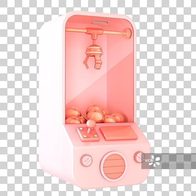 3D渲染的抓娃娃机图片素材