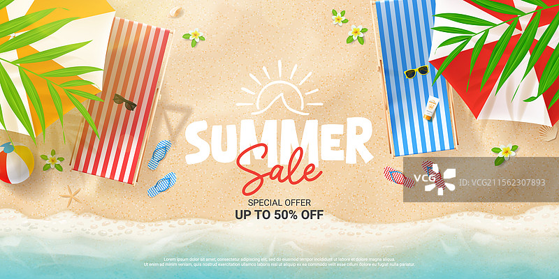 创意夏季促销横幅图片素材
