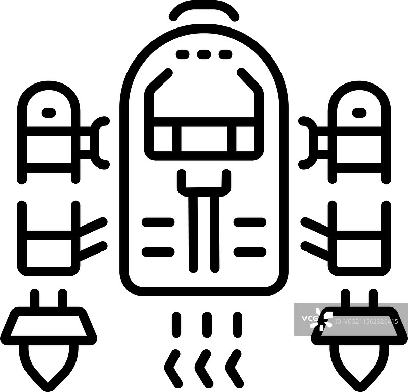 赛博朋克喷气背包图片素材