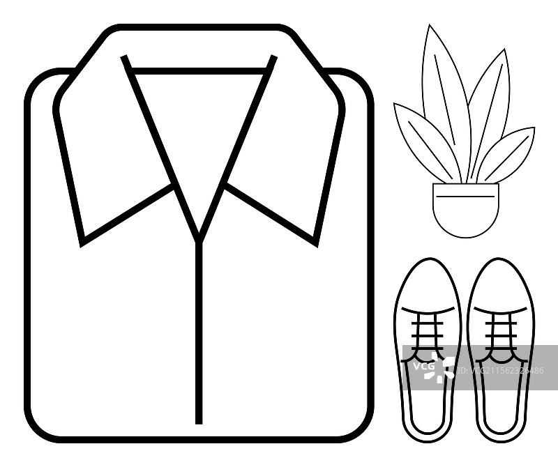 商务服装和放松概念，包括图片素材