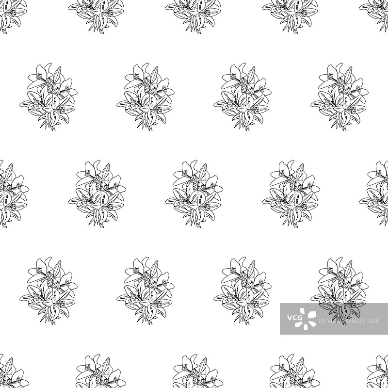 百合花图案 220125-18图片素材
