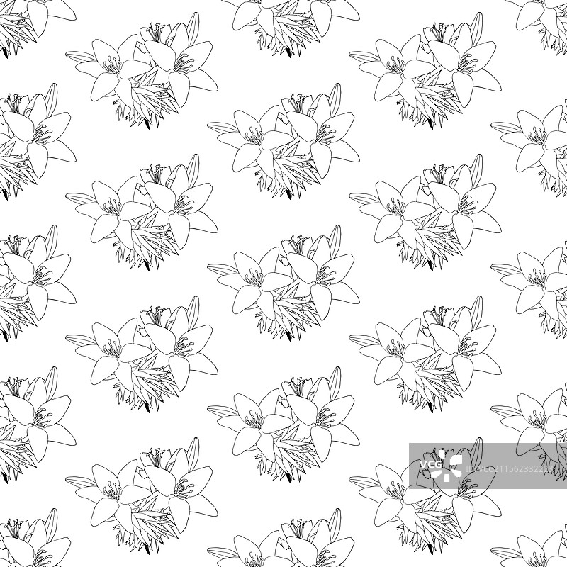 百合花图案 220125-24图片素材