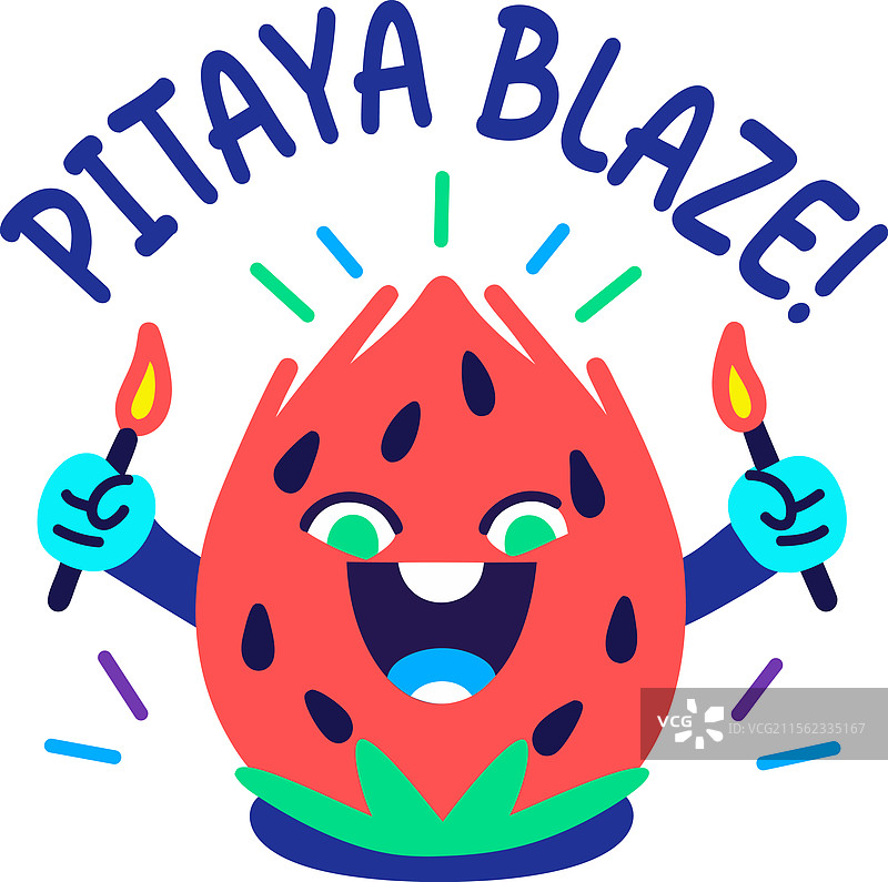 火龙果燃烧图片素材