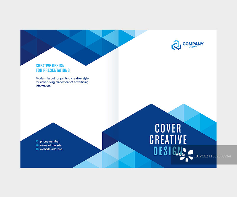 年度报告的抽象封面设计图片素材