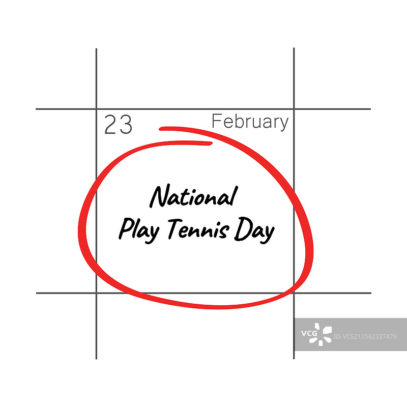 全国打网球日 2月23日图片素材
