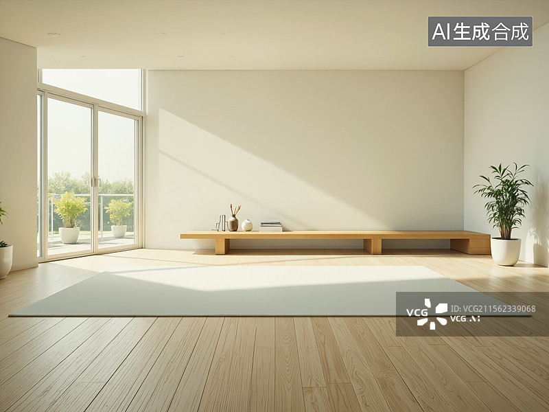 【AI数字艺术】简约室内图片素材